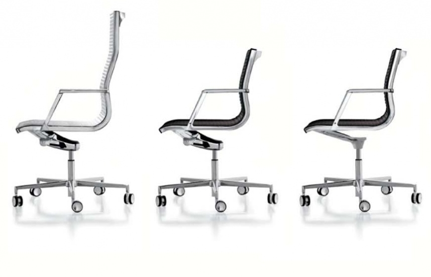 sedute direzionali luxy serie nulite ergonomica girevole ufficio schienale alto medio multiblock braccioli imbottita pelle nero bianco
